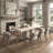 Modern Extendable Wooden Dining Table for 4-10 People with Brown Double Pedestal Base, Large Kitchen and Dining Room Table-1316542350-1316542351