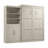 Arlex Queen Bed and Shelving Unit with Doors (101W)-88513664
