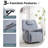 33.85'' W Power Recliner Swivel Rocker Fabric Recliner with Headrest with Hidden Buttons  USB & Type C Ports-1065783821