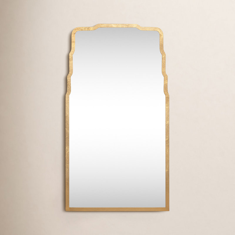Landen Scalloped Mirror, Gold