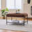 30.7"Wide Upholstered Ottoman Coffee Table Foot Rest With  Metal Legs (Only Including Ottoman)-1694169610