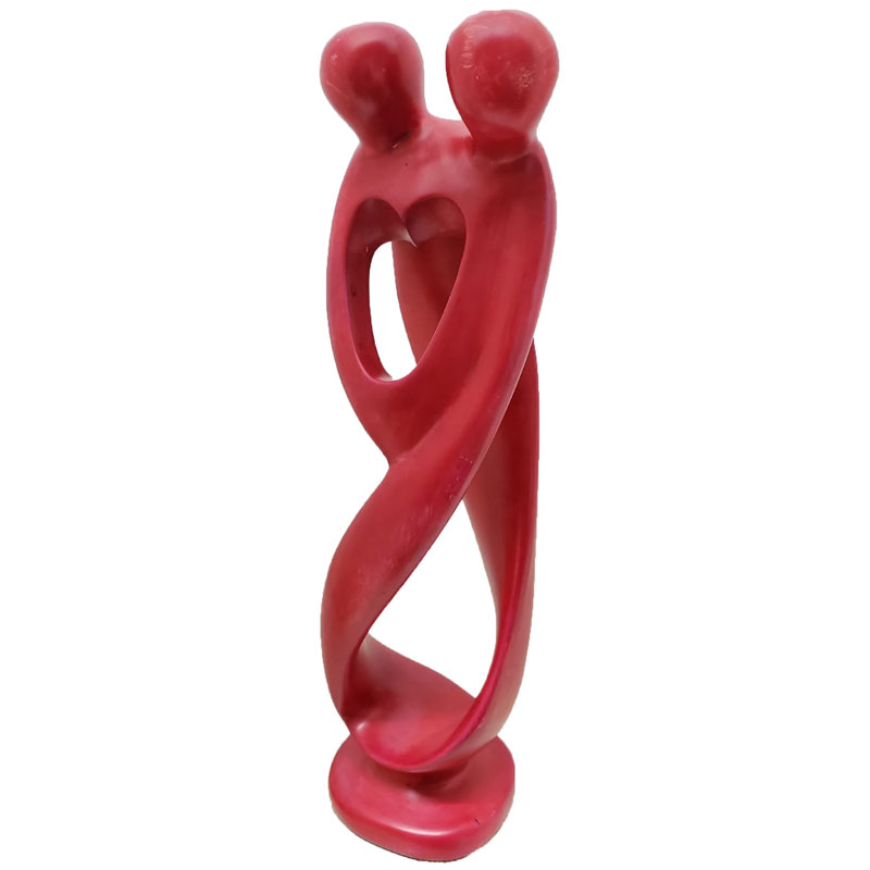 Figurine lucid love, Rouge, H 12 po x l 4 po x P 2,5 po
