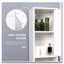 Armoire de rangement haute avec miroir
