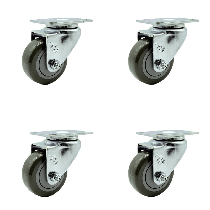 Polyurethane Caster, Black