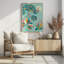 "Drawn To the Moon", art mural texturé encadré-2054804493-2054804534