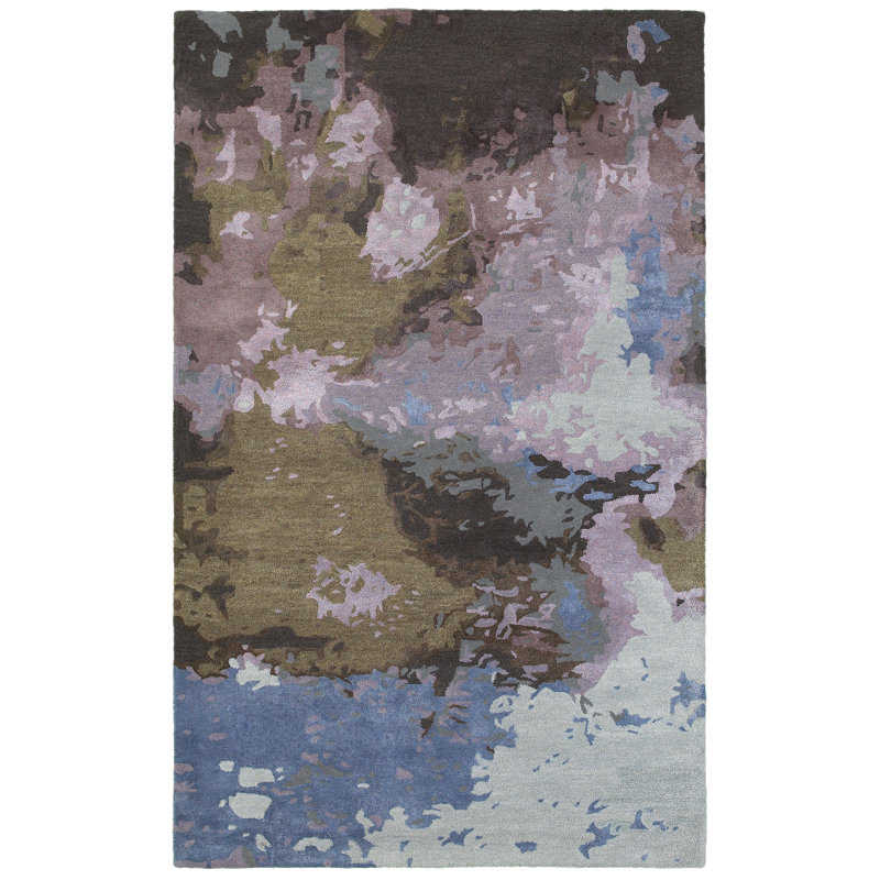 Performance Abstract Indoor Rug, Rectangle 4'11" x 8'