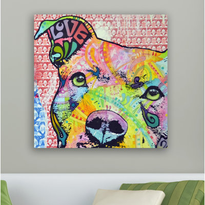 « thouthful pittbull ii », impression sur toile