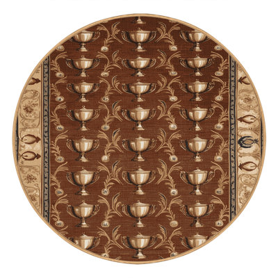 Machine Washable French Brown Area Rug