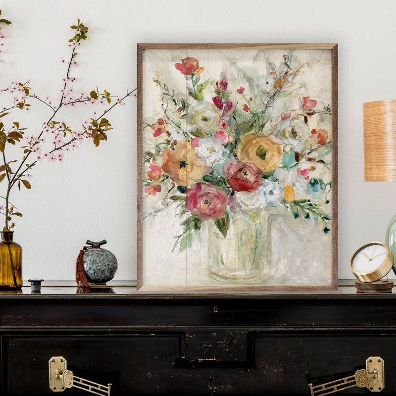 Bouquet contemporain par Carol Robinson, 40" H x 32" W