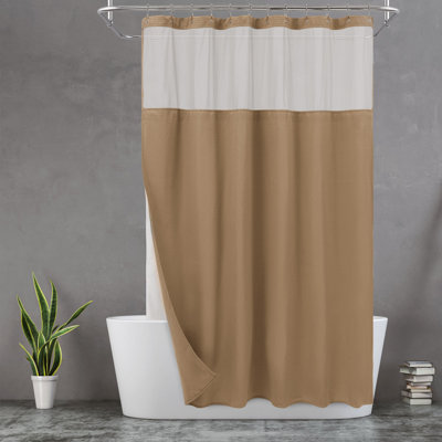 Harnage Shower Curtain with Hooks Included and with Liner Included