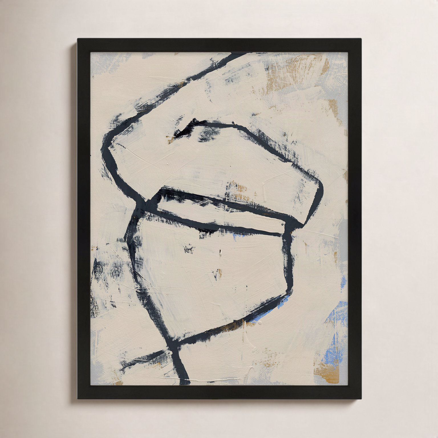Juno "Twisted 2" Print by Jacques Pilon, 30" H x 24" W x 1.25" D, Black Framed Paper