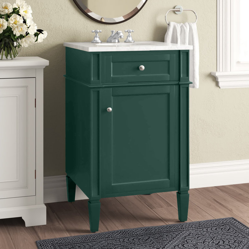 Meuble-lavabo simple gris l 21 po x P 21,5 po x H 35 po Rivers, Vert