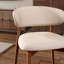 Ensemble de table de salle à manger à piédestal rond 5 pièces avec 4 chaises rembourrées-880333519-900861271