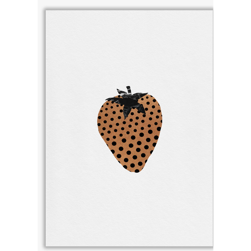 Strawberry Fruit Illustration - Print, No Frame, 30 cm H x 21 cm W x 1 cm D