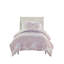 Ensemble de literie en polyester rétro floral, couette romantique rose pour la maison
