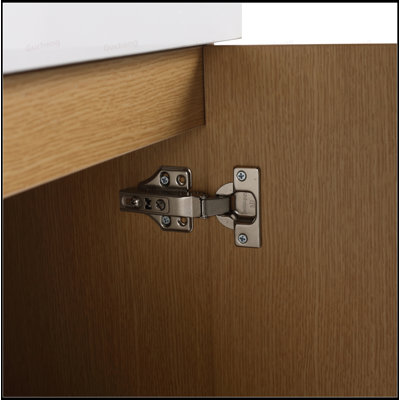 Meuble-lavabo flottant 18,5 pouces avec lavabo en résine