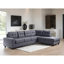 Canapé modulaire rembourré moderne avec méridienne réversible, grande assise, coussins de soutien en mousse, tissu durable, canapé de salon pour maison et appartement