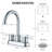 Deck Mounted 2-handle Bathroom Faucet with Drain Assembly