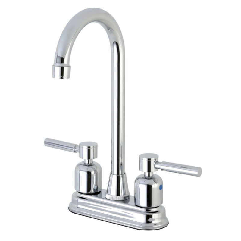 Robinet de bar à distributeur d’eau chaud & froid Centurion, Chrome poli