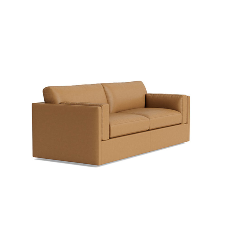 Fairfax Leather Sofa (85"), Leather - Butterscotch
