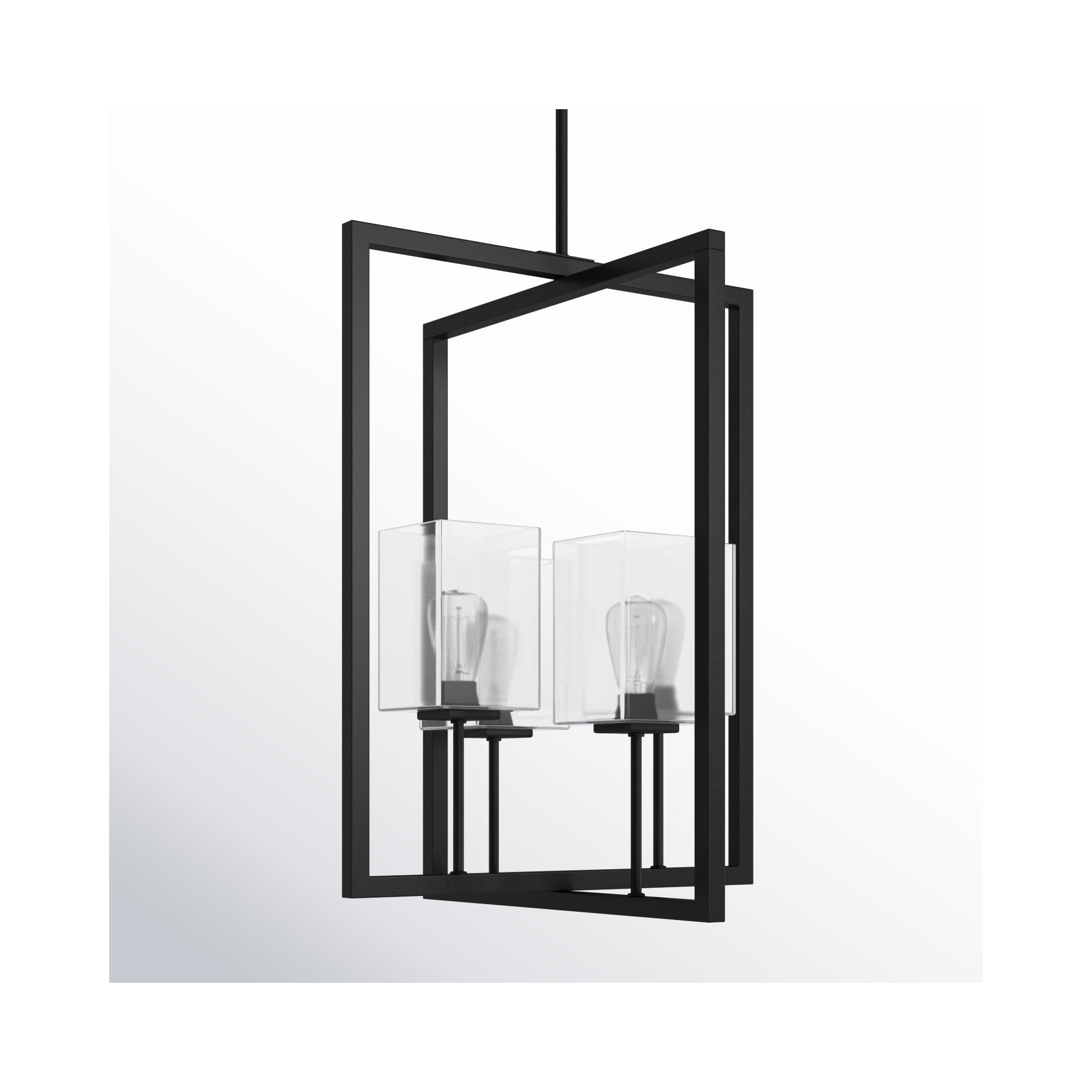 Aya 4 Light Glass Dimmable Pendant, 36.13" H x 27" W x 27" D