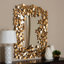 Mellisia Flat Metal Wall Mirror, antique gold finish, 49.06'' H X 36.46'' W X 1.63'' D
