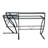Braycen L-Shaped Glass Top Metal Base Writing Desk