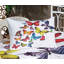 Multicolore drap-housse et coussin décoratif Ambesonne-106788647