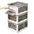 Extra Large Collapsible Storage Box Bin, 5 Side Clear Open Access Stackable w/ Lid-1805913307