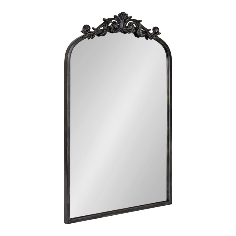 Anglo Metal Flat Mirror, Black, 30.75" x 19"