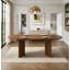 Extendable dining table 120–160cm oval walnut-536002073