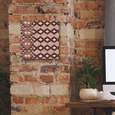 «Kuba Tissu Mat 1 Blush C» par Sue Schlabach, art mural sur toile