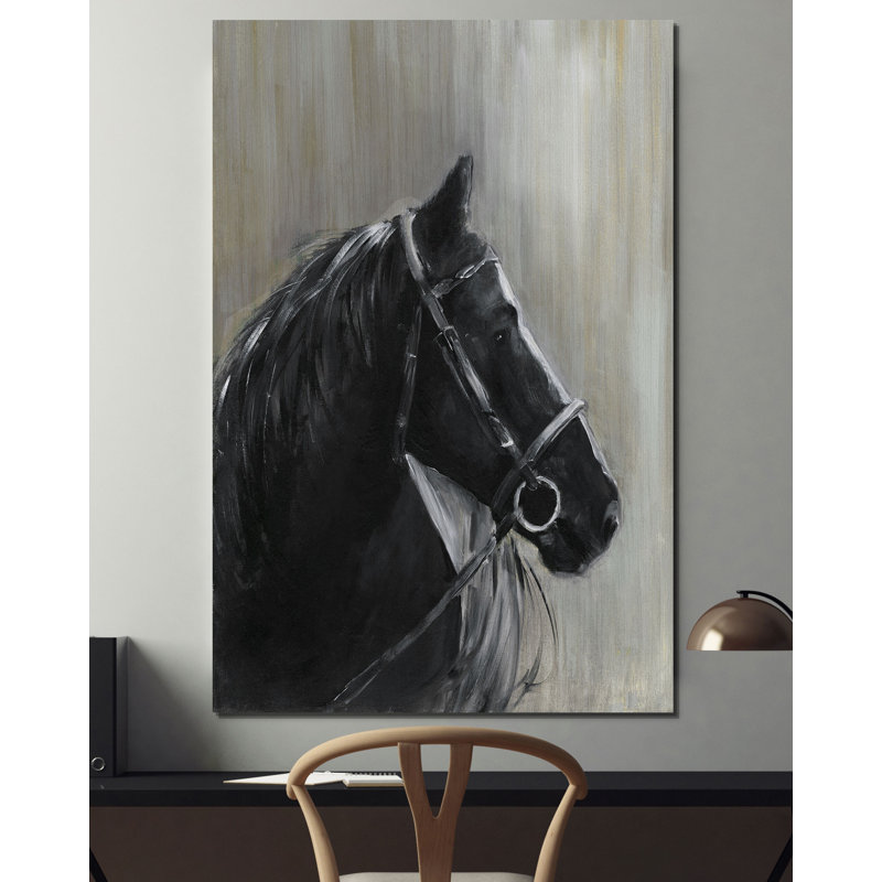 " Midnight Thunder ", 12" H x 8" W x 1.5" D, Wrapped Canvas