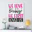 We Love Because - Wrapped Canvas Print-382021571