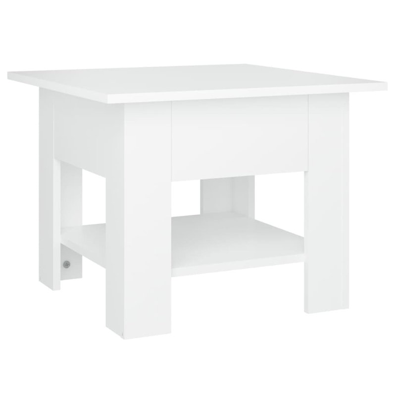 Greydi Solid Coffee Table with Storage, White
