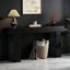 Console en bois, table d'appoint de canapé pour le salon, style rustique rustique avec un grand espace de présentation et une fabrication durable-1742098021