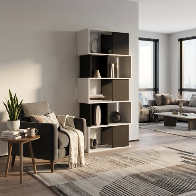 Shively 35.4" Bookcase with Matte Finish