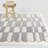 Sylvester Cream Modern Checkered Area Rug-992202867