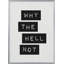 "Why the Hell Not" Framed Print Wall Art-1539547945