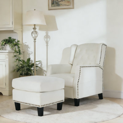 153 cm Wide Chenille Wall Recliner