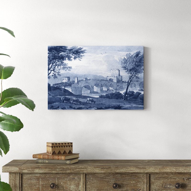 «Pastoral Toile III», peinture sur toile, H 20 po x l 30 po
