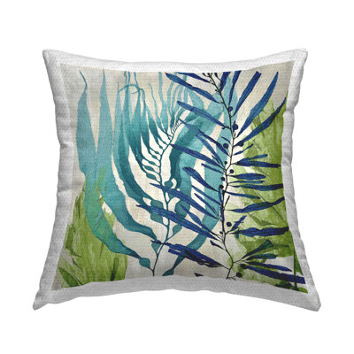 Floral Outdoor Throw Pillow