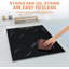 Plaque de cuisson électrique à 4 brûleurs de 220 po à 240 V à 4 brûleurs Davivy avec minuterie à contrôle tactile et verrouillage pour enfants et protection contre la surchauffe incluse 9 niveaux de puissance pour la cuisson à la vapeur
