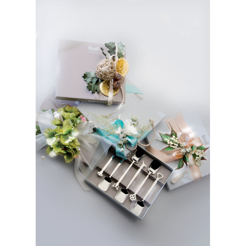 Mepra Gift Box 6 Pcs Butter Spreaders Evento Stainless Steel