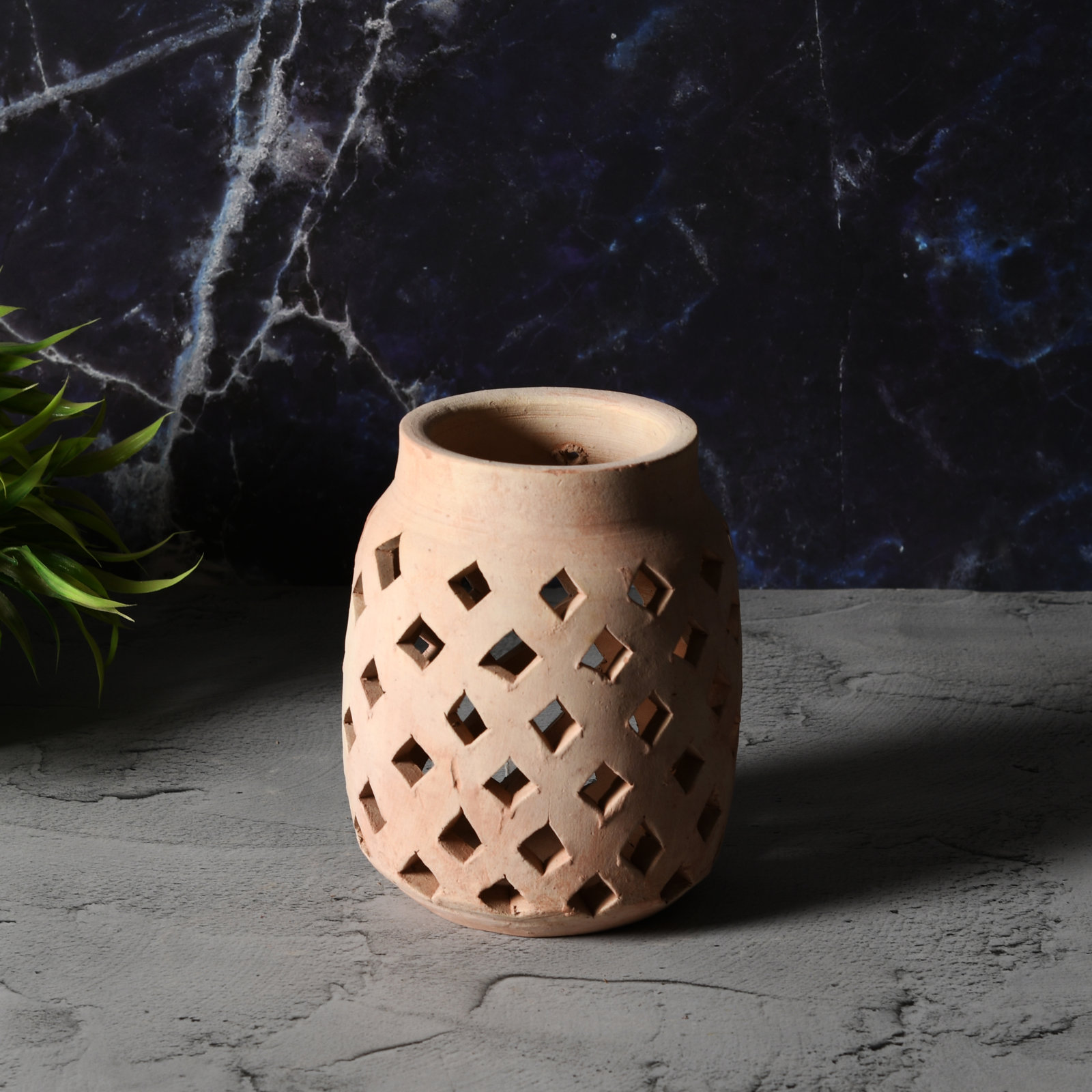 Terracotta Vase Dia 5" X 7"H