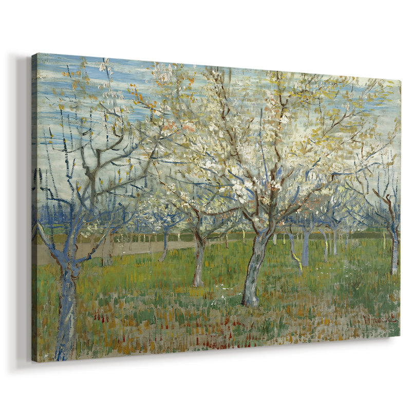 Le verger blanc-Vincent van Gogh-Toile tendue avec châssis-1888, 40 x 60