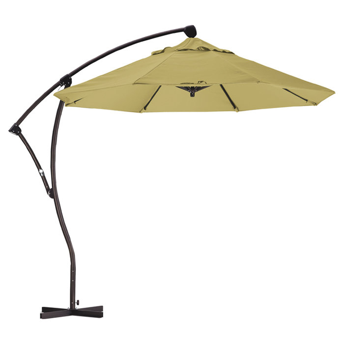 Parasol de marché 9 'Cantilever, Toile toile Sunbrella® blé