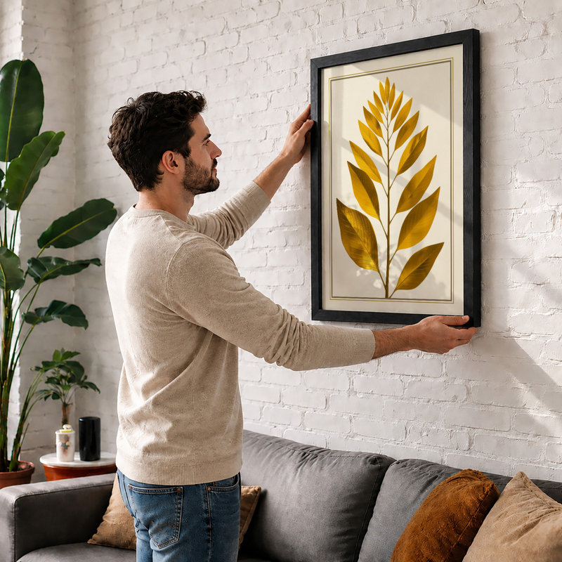 Single Stem Study Botanical - Framed Print, Unframed, A2 - 59.4 x 42.0 cm