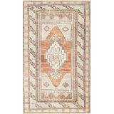 One-of-a-Kind Hand-Knotted 1960s Oushak Rug - 3'10" x 6'3"