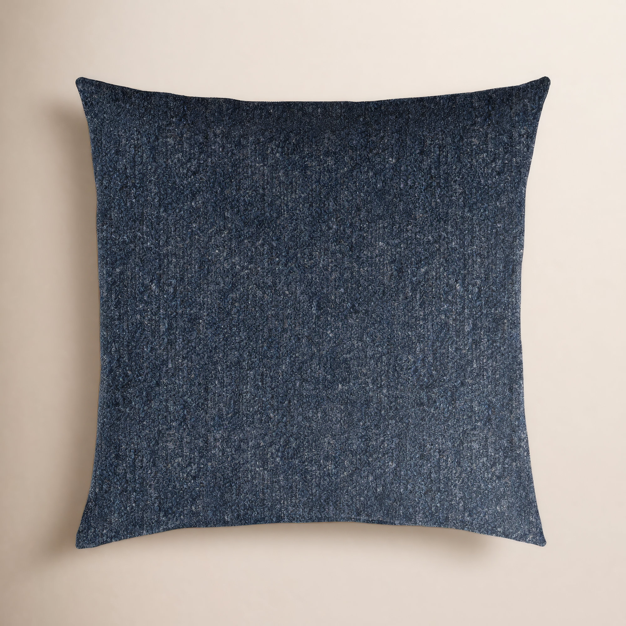 Felice Sunbrella® Boucle Indoor/Outdoor Throw Pillow, 16" x 16", Indigo